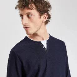 Pull Col Tunisien 2 En 1 -Trendy Soldes 1001012 11247 V4