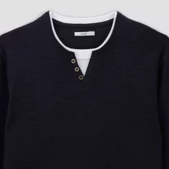 Pull Col Tunisien 2 En 1 -Trendy Soldes 1001012 11247 V8