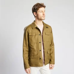 Parka Courte Saharienne En Coton Lin