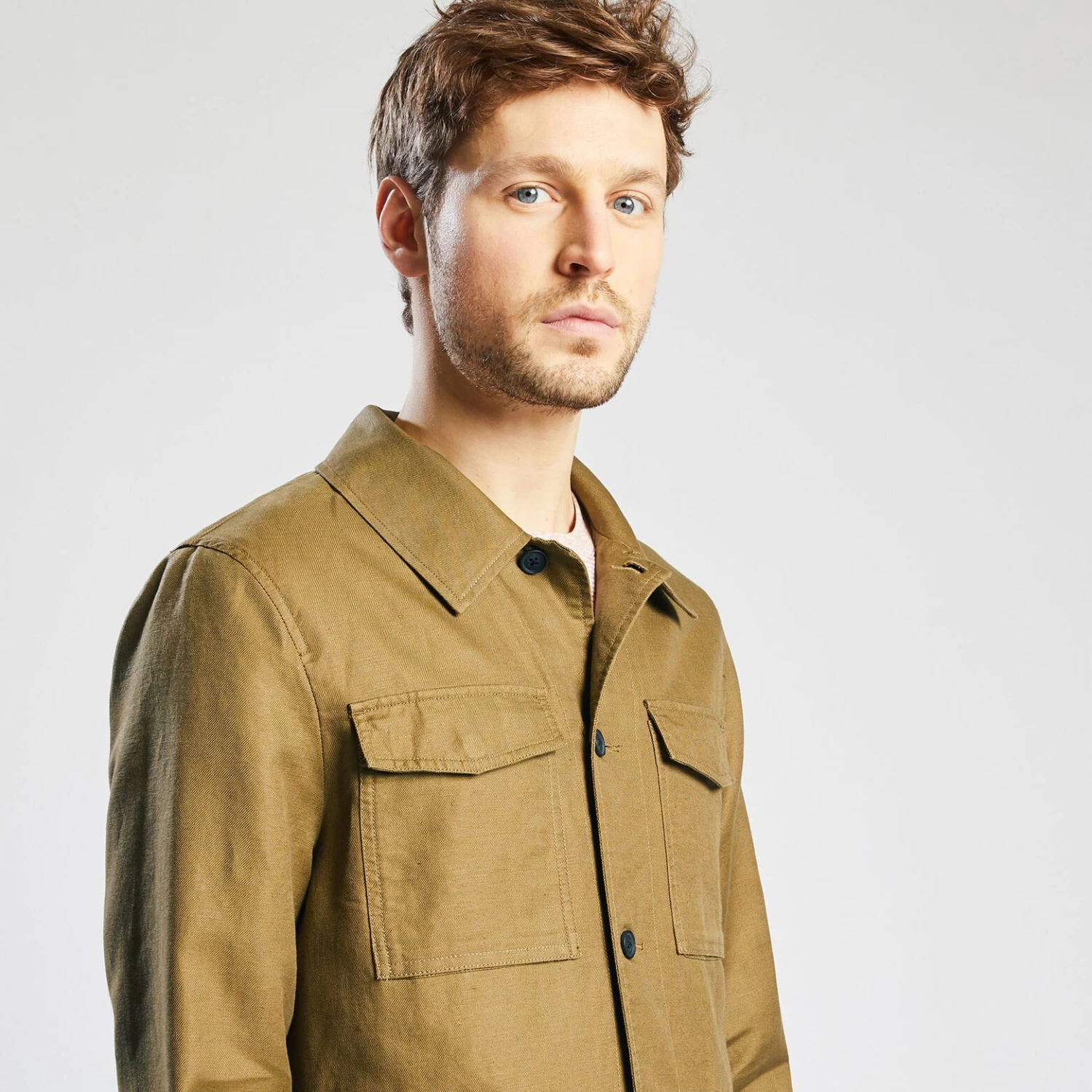 Parka Courte Saharienne En Coton Lin 3 Parka Courte Saharienne En Coton Lin â Image 3