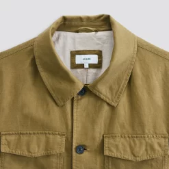 Parka Courte Saharienne En Coton Lin 15 Parka Courte Saharienne En Coton Lin -Trendy Soldes 1001053 10445 V8