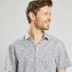 Chemisette Micro Imprimé Coton -Trendy Soldes 1001392 11247 V4