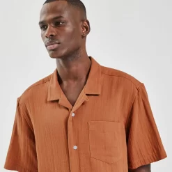 Chemisette Regular Unie Gaze De Coton -Trendy Soldes 1001397 13414 V4