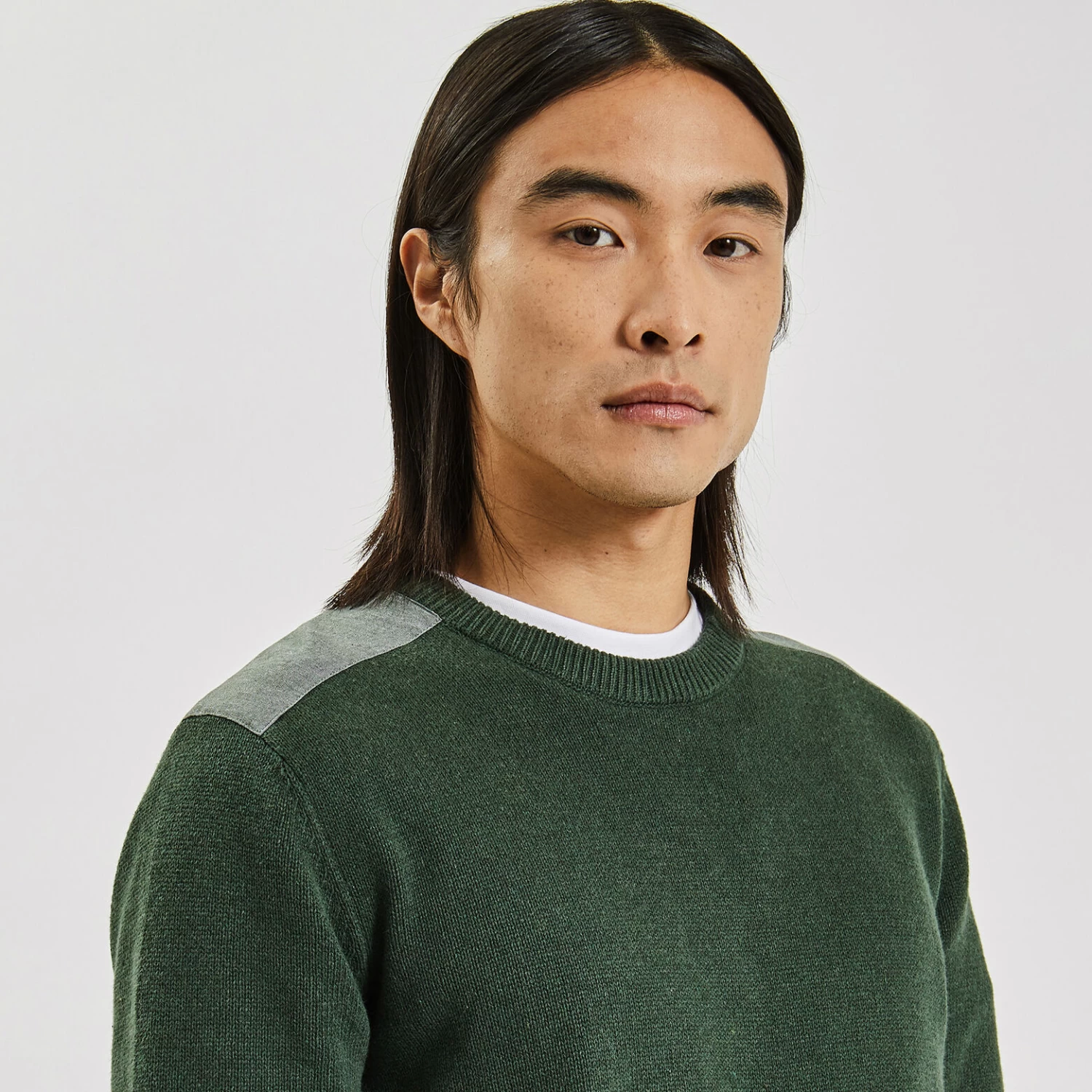 Pull Patch épaule Col Rond 3 Pull Patch épaule Col Rond – Image 3