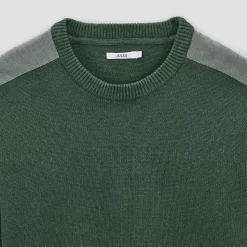 Pull Patch épaule Col Rond 16 Pull Patch épaule Col Rond -Trendy Soldes 1001641 16346 V8