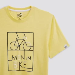 Tee Shirt Col Rond Licence Tour De France -Trendy Soldes 1001715 12033 V8