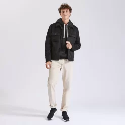 Blouson Aspect Velours Col Chemise -Trendy Soldes 1001782 18000 V6