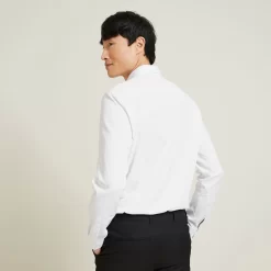 Chemise Extra-slim Repassage Facile Unie Coton -Trendy Soldes 1001841 10007 V3