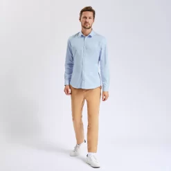 Chemise Extra-slim Repassage Facile Unie Coton -Trendy Soldes 1001841 11000 V5