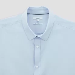 Chemise Extra-slim Repassage Facile Unie Coton -Trendy Soldes 1001841 11000 V8