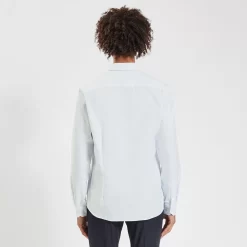 Chemise Slim Sans Repassage Imprimé Micro Géo Coto -Trendy Soldes 1001842 10000 V3