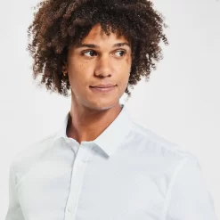 Chemise Slim Sans Repassage Imprimé Micro Géo Coto -Trendy Soldes 1001842 10000 V4