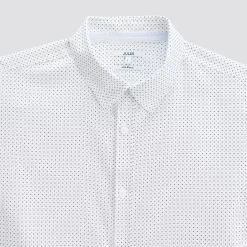 Chemise Slim Sans Repassage Imprimé Micro Géo Coto -Trendy Soldes 1001842 10000 V8
