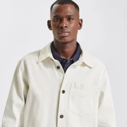 Surchemise Regular Unie Coton Recyclé -Trendy Soldes 1001872 10100 V4