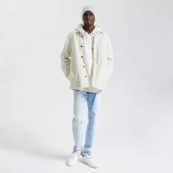 Surchemise Regular Unie Coton Recyclé -Trendy Soldes 1001872 10100 V6