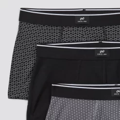 Lot De 3 Boxers Fantaisie Coton Issu De L'agri. Bi -Trendy Soldes 1001925 18812 V7