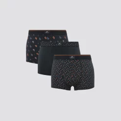 Lot De 3 Boxers Fantaisie Coton Issu De L'agri. Bi