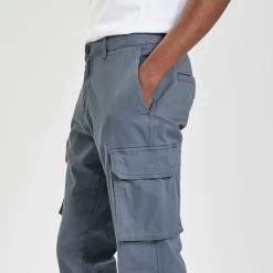 Chino Forme Cargo Bas Et Taille élastiqués 12 Chino Forme Cargo Bas Et Taille élastiqués -Trendy Soldes 1001942 11845 V4