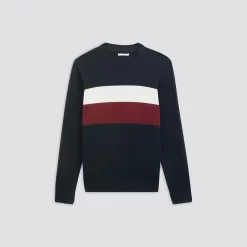Pull à Col Rond Colorblock -Trendy Soldes 1001950 11247 V11