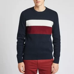 Pull à Col Rond Colorblock -Trendy Soldes 1001950 11247 V2
