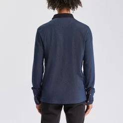 Polo Manches Longues Jacquard Col Fantaisie -Trendy Soldes 1001960 11846 V3