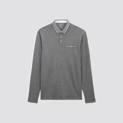 Polo Manches Longues Bi-couleur -Trendy Soldes 1001962 18424 V11