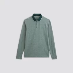 Polo Manches Longues Piqué à Col Contrasté -Trendy Soldes 1001966 16644 V11