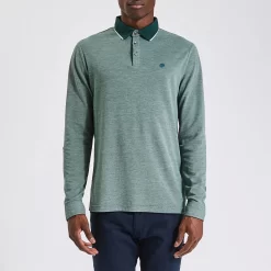 Polo Manches Longues Piqué à Col Contrasté -Trendy Soldes 1001966 16644 V2