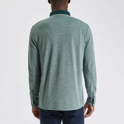 Polo Manches Longues Piqué à Col Contrasté -Trendy Soldes 1001966 16644 V3