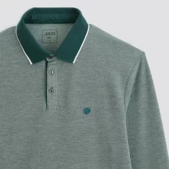 Polo Manches Longues Piqué à Col Contrasté -Trendy Soldes 1001966 16644 V8