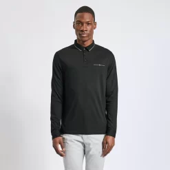 Polo à Manches Longues Uni -Trendy Soldes 1001967 18000 V2