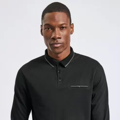 Polo à Manches Longues Uni -Trendy Soldes 1001967 18000 V4