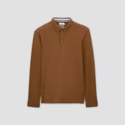 Polo à Manches Longues En Jersey -Trendy Soldes 1001969 17024 V11