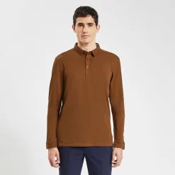 Polo à Manches Longues En Jersey -Trendy Soldes 1001969 17024 V2