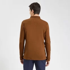 Polo à Manches Longues En Jersey -Trendy Soldes 1001969 17024 V3