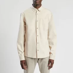 Chemise Regular Unie Coton Recyclé -Trendy Soldes 1002014 10403 V2