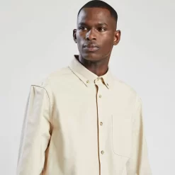 Chemise Regular Unie Coton Recyclé -Trendy Soldes 1002014 10403 V4