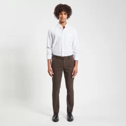 Pantalon Slim Chino Reliéfé -Trendy Soldes 1002025 17516 V2