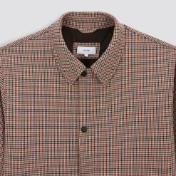 Blouson Pied De Puce Col Chemise -Trendy Soldes 1002078 10505 V8