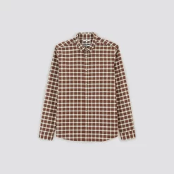 Chemise Slim Carreaux Coton -Trendy Soldes 1002174 14257 V11
