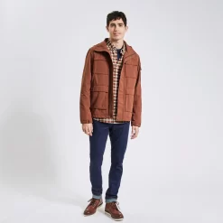 Chemise Slim Carreaux Coton -Trendy Soldes 1002174 14257 V6