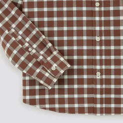 Chemise Slim Carreaux Coton -Trendy Soldes 1002174 14257 V9