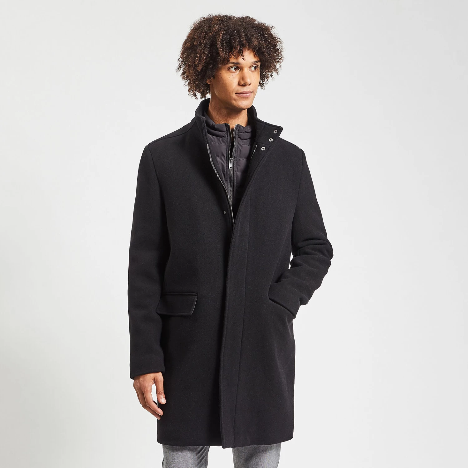 Manteau En Laine Col Montant 1 Manteau En Laine Col Montant