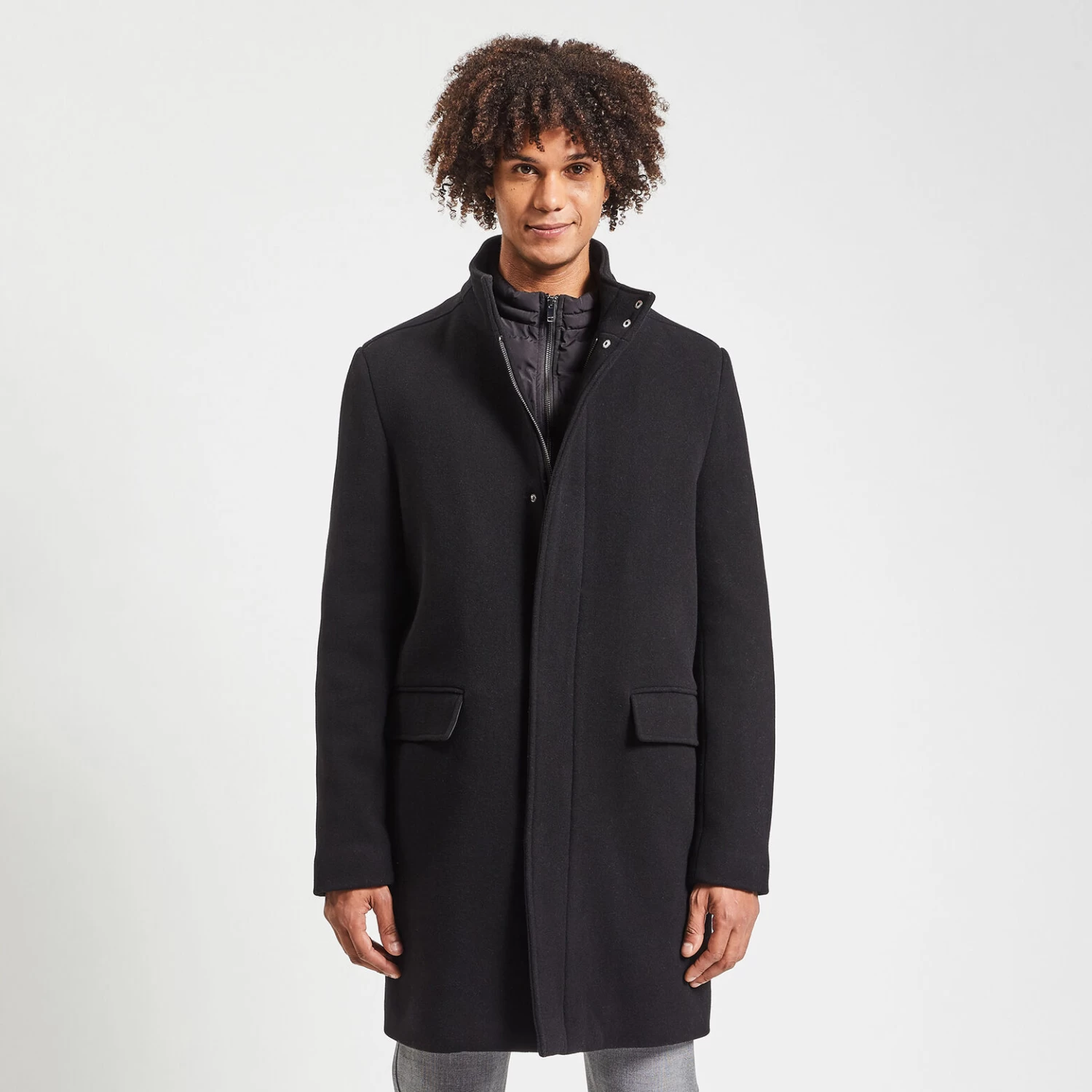 Manteau En Laine Col Montant 4 Manteau En Laine Col Montant – Image 4