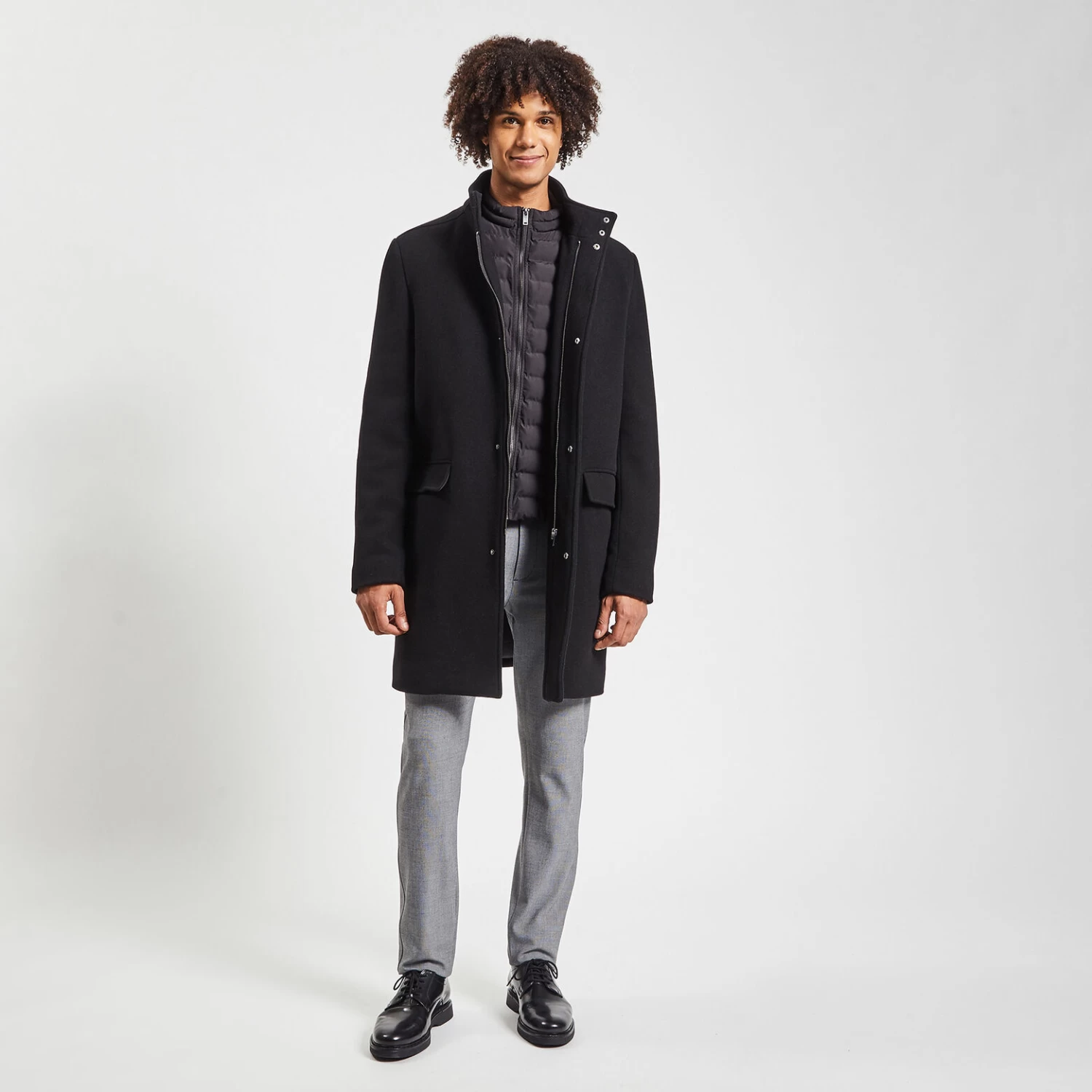 Manteau En Laine Col Montant 2 Manteau En Laine Col Montant – Image 2