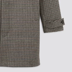 Manteau Col Chemise Motif Pied De Puce -Trendy Soldes 1002412 17506 V9