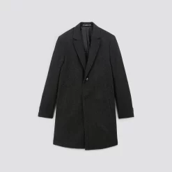 Manteau Chevron Col Tailleur