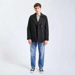 Manteau Court Boutonnage Croisé -Trendy Soldes 1002414 11247 V6