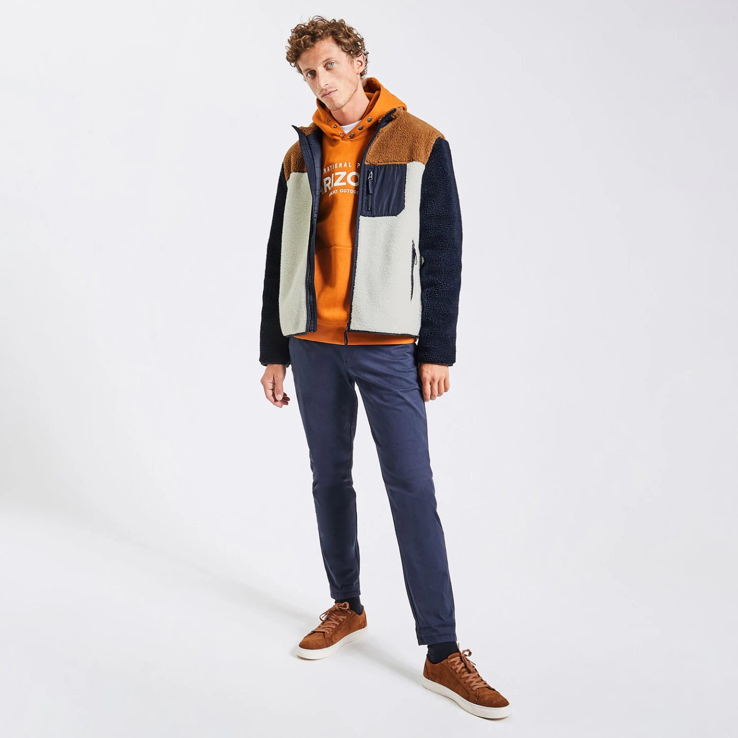 Blouson En Mouton Synthétique Col Montant 2 Blouson En Mouton Synthétique Col Montant – Image 2