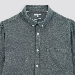 Chemise Regular Unie Flanelle Coton Recyclé 9 Chemise Regular Unie Flanelle Coton Recyclé -Trendy Soldes 1002417 16644 V8